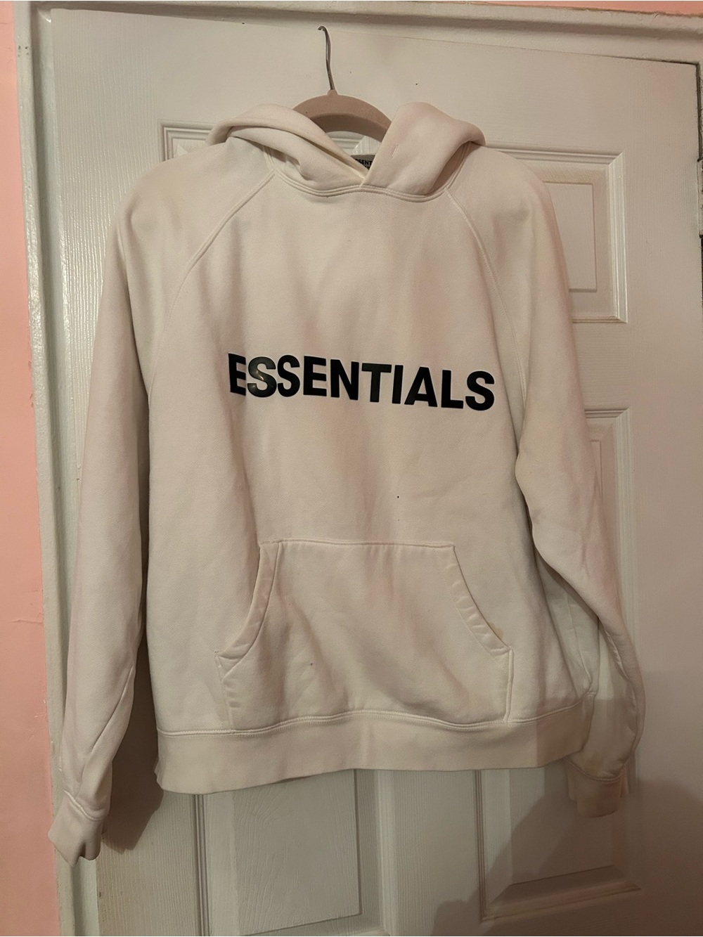 ESSENTIALS Men’s white Hoodie Sweatshirt